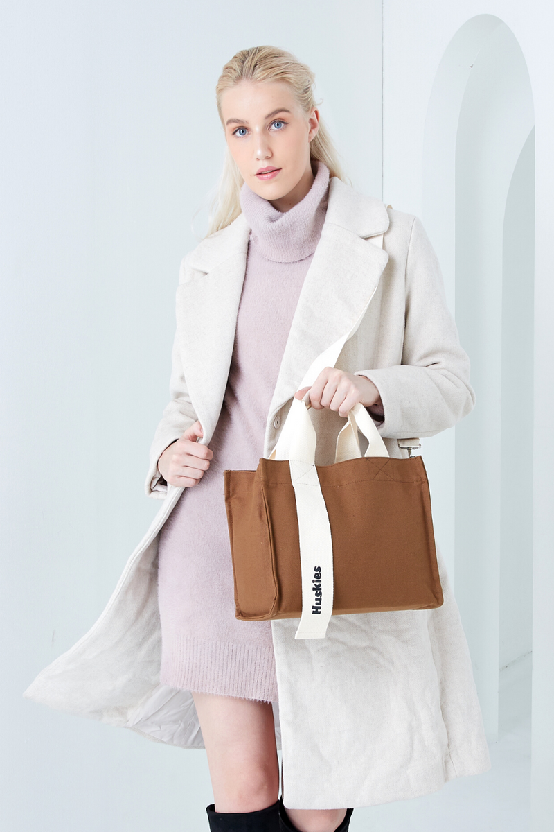 Huskies Brown Crossbody Tote HK 02-834 Iren