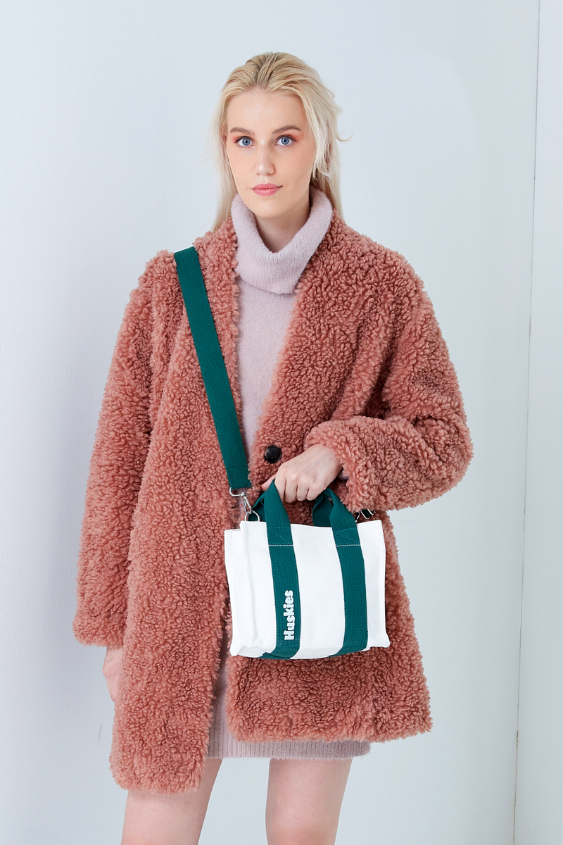 Huskies Green Crossbody Handbag HK 02-835 Taryn