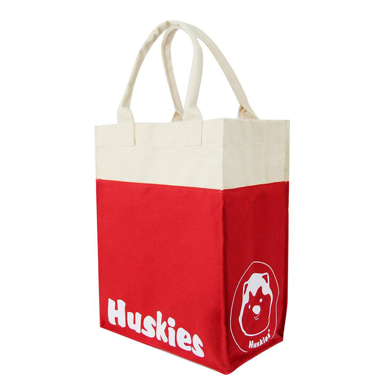 Huskies Red Shopping Bag HK 02-740 Huskimo Premium Quality Canvas