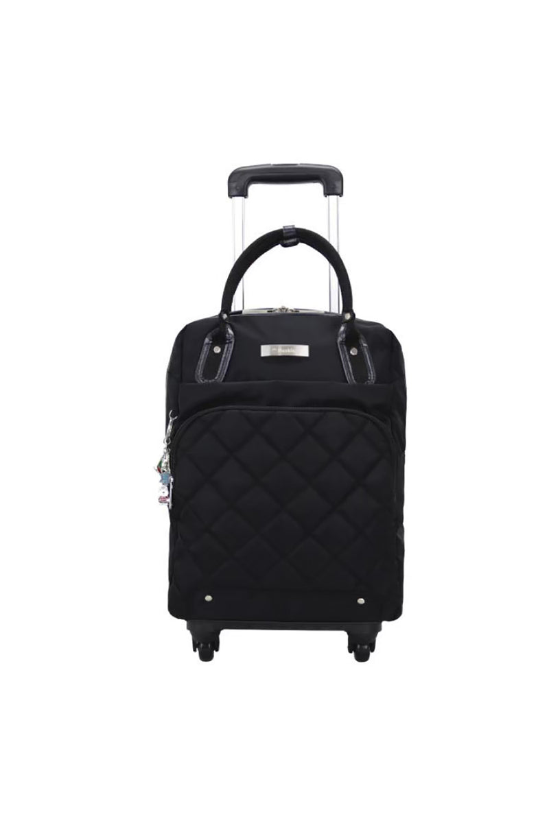 Huskies Black Luggage Backpack Hand Bag HK 02-773 Gina