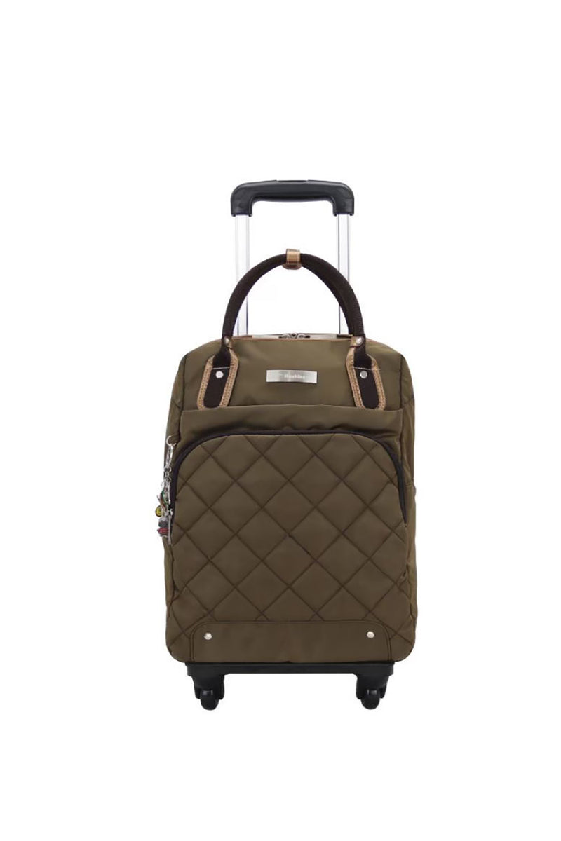Huskies Brown Luggage Backpack Hand Bag HK 02-773 Gina
