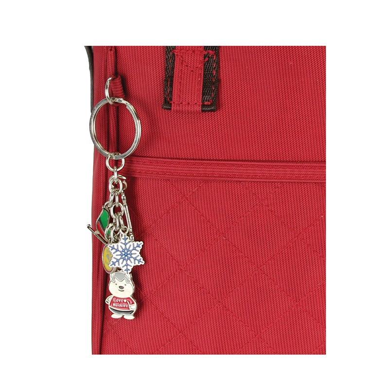 Huskies Red Shoulder Hand Bag HK 02-723 Diamond 