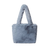 Huskies Blue Fur Handbag HK 02-827 Perri
