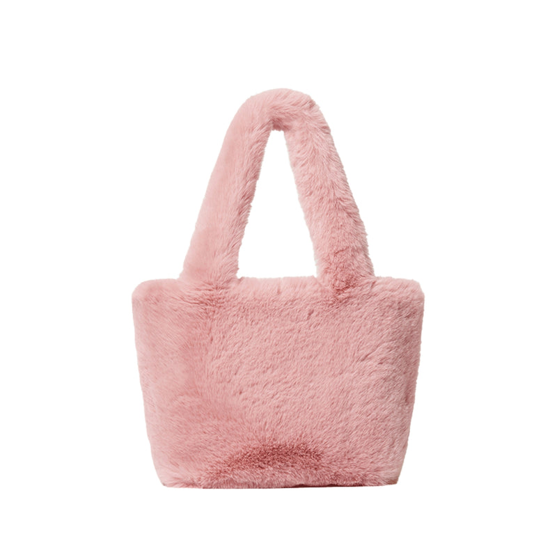 Huskies Pink Fur Handbag HK 02-827 Perri