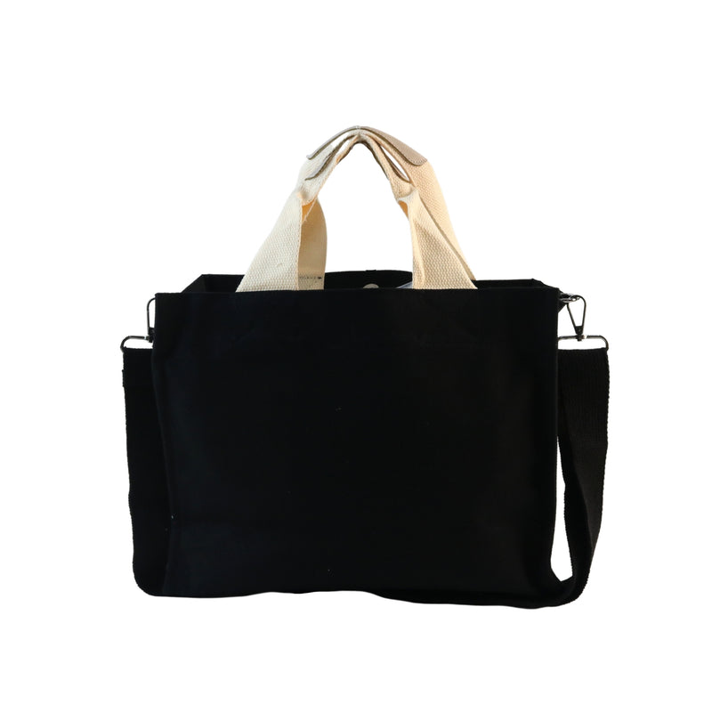 Huskies Black Shoulder / Crossbody Handbag HK 02-834 Irene