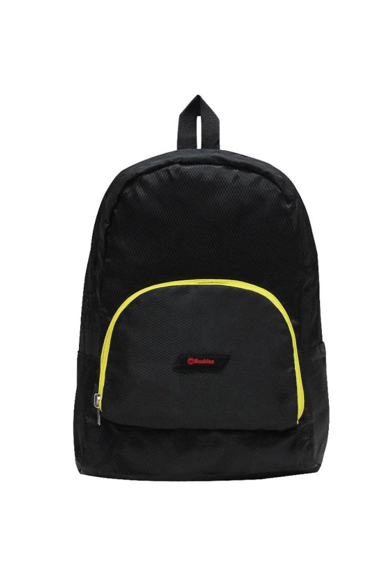 Huskies Black/Yellow Foldable Backpack HK 02-700 